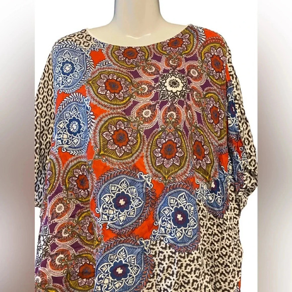 Chico’s Medallion Boho Poncho Top - Picture 3 of 10